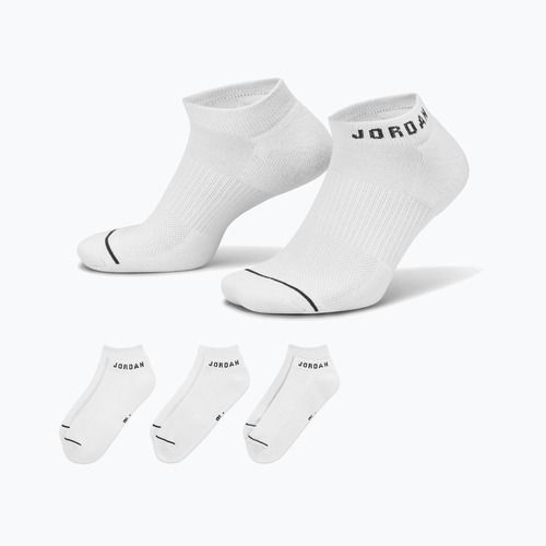Kojinės Nike Jordan Everyday No-Show, 3 poros white/black