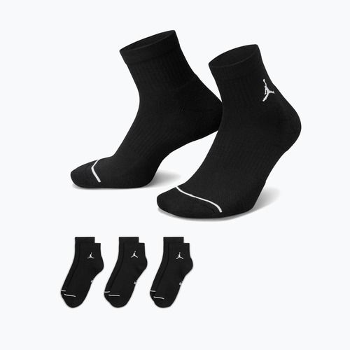 Kojinės Jordan Everyday Ankle 3 pairs black/white