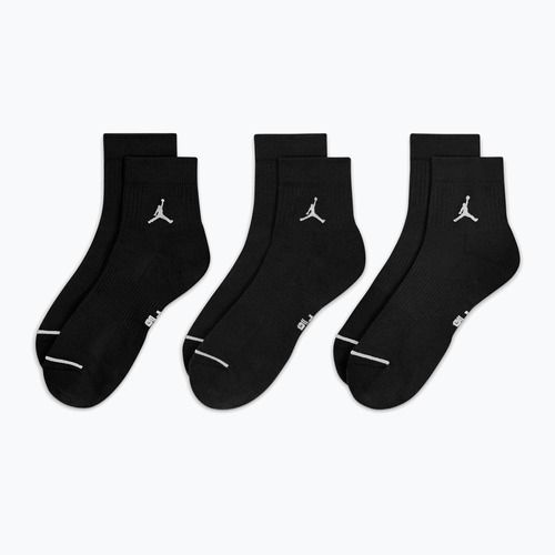 Kojinės Jordan Everyday Ankle 3 pairs black/white