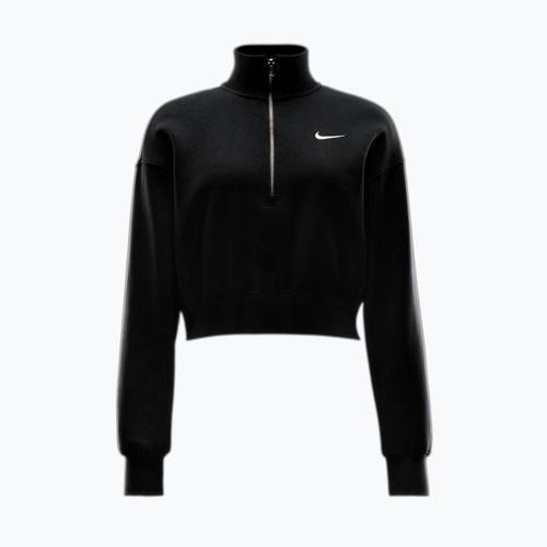 Moteriškas džemperis Nike Sportswear Phoenix Fleece 1/2 Zip Cropped black/sail
