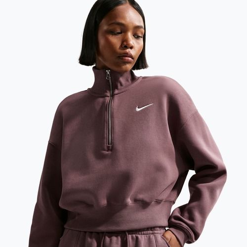 Moteriškas džemperis Nike Sportswear Phoenix Fleece 1/2 Zip Cropped tattoo/sail