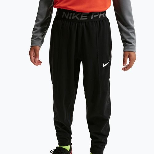 Vaikiškos kelnės Nike Pro Dri-Fit black/smoke grey/white
