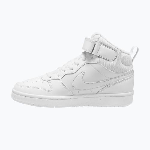 Vaikiški batai Nike Court Borough Mid 2 white/white/white