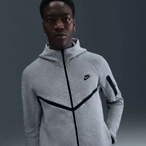 Vyriškas džemperis Nike Tech Windrunner Full Zip Cave Dark Grey Heather/Black