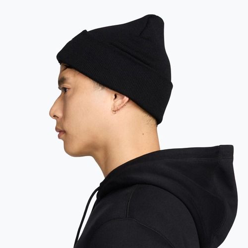 Žieminė kepurė Nike Peak Swoosh Beanie black/white