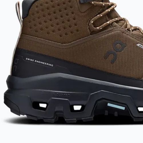 Vyriški turistiniai batai On Cloudrock Mid Waterproof earth/black