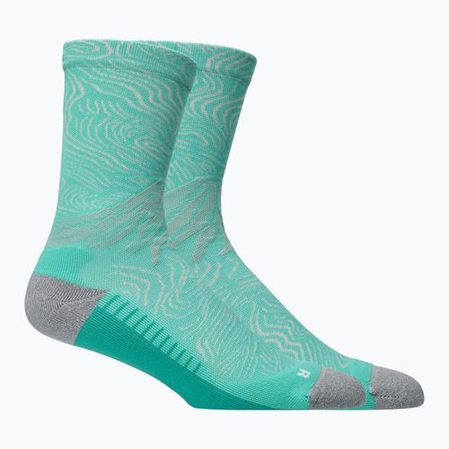 Kojinės ASICS Fujitrail Graphic Crew aurora green/light dust