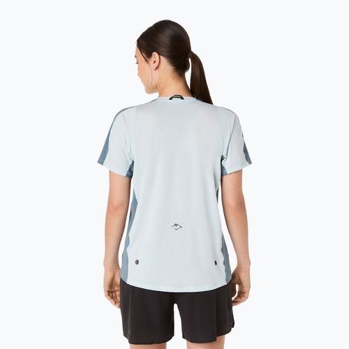 Moteriški bėgimo marškinėliai ASICS Fujitrail Elite Top cool grey/ironclad