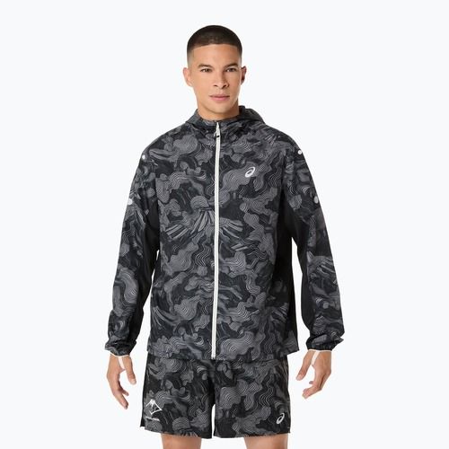 Moteriška bėgimo striukė ASICS Fujitrail Packable performance black