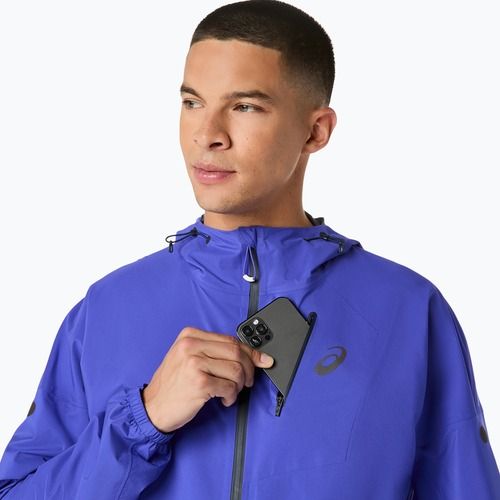 Vyriška bėgimo striukė ASICS Fujitrail Elite Waterproof cobalt burst/midnight