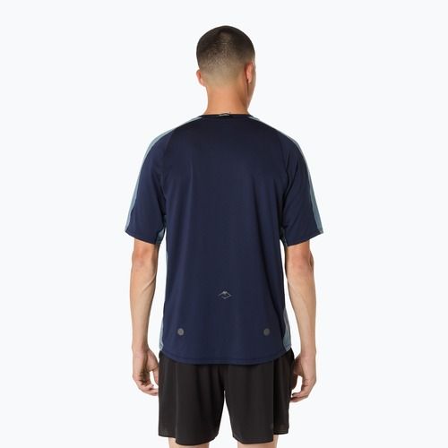 Vyriški bėgimo marškinėliai ASICS Fujitrail Elite SS Top midnight/ironclad