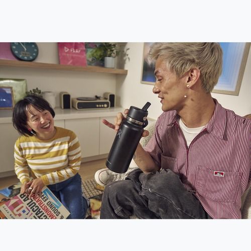 Termo gertuvė Hydro Flask Wide Flex Straw 946 ml black