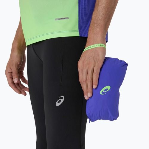 Vyriški bėgimo marškinėliai ASICS Road All Over Print Singlet cobalt burst/illuminate green