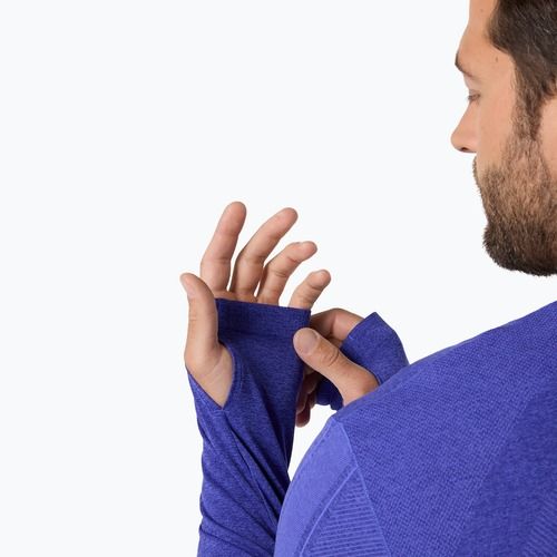 Vyriški bėgimo marškinėliai ilgomis rankovėmis ASICS Road Seamless LS cobalt burst/eggplant