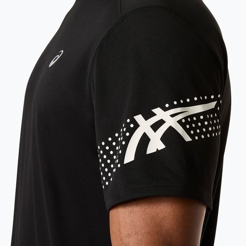 Vyriški bėgimo marškinėliai ASICS Icon SS performance black/cream