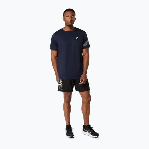 Vyriški bėgimo marškinėliai ASICS Icon SS midnight/cream