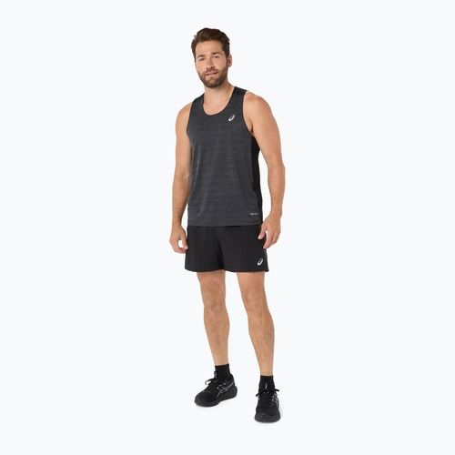 Vyriški bėgimo marškinėliai ASICS Road Singlet performance black