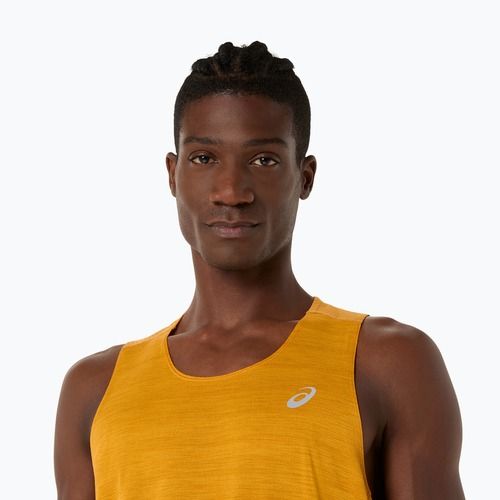 Vyriški bėgimo marškinėliai ASICS Road Singlet golden yellow