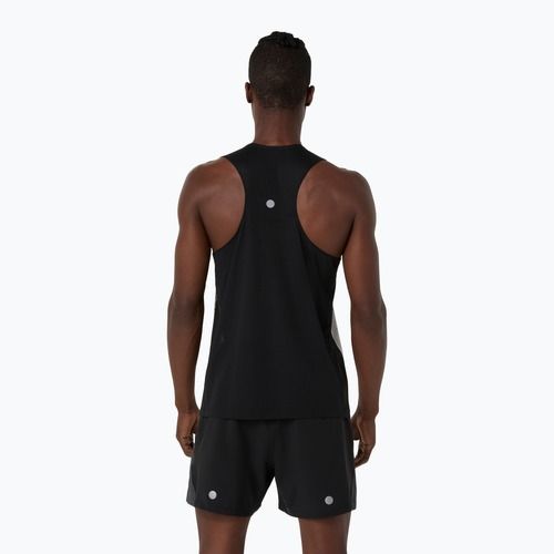 Vyriški bėgimo marškinėliai ASICS Road Fade Singlet performance black/cream