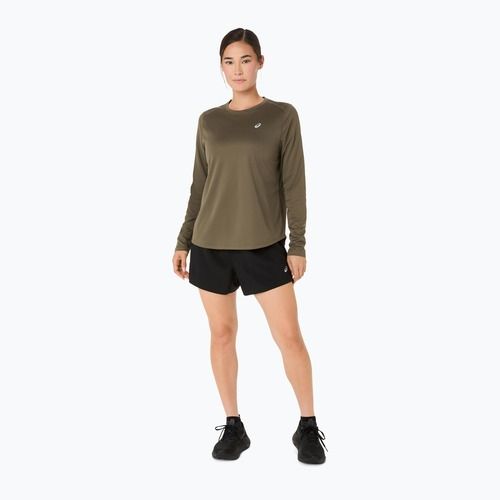 Moteriški bėgimo marškinėliai ilgomis rankovėmis ASICS Core LS Top dark olive