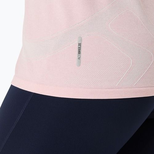 Moteriški bėgimo marškinėliai ASICS Seamless morganite/crystal pink