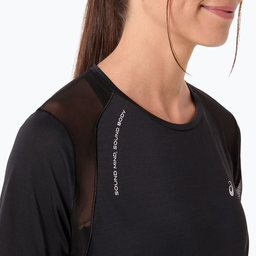 Moteriški bėgimo marškinėliai ASICS Road performance black