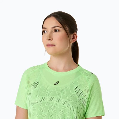 Moteriški bėgimo marškinėliai ASICS Metarun SS Top illuminate green
