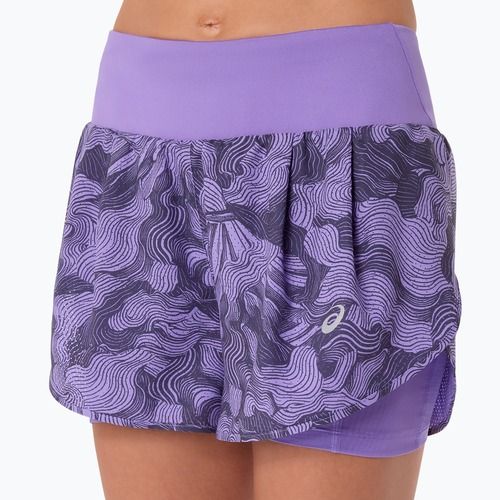 Moteriški bėgimo šortai ASICS Road All Over Print amethyst