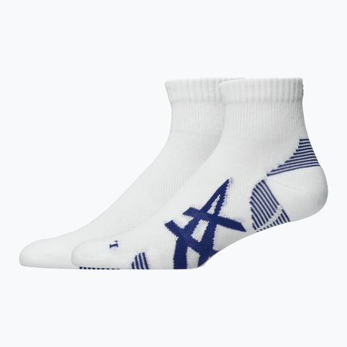 Kojinės ASICS Cushioned Quarter 2 poros Brilliant White/ASICS Blue