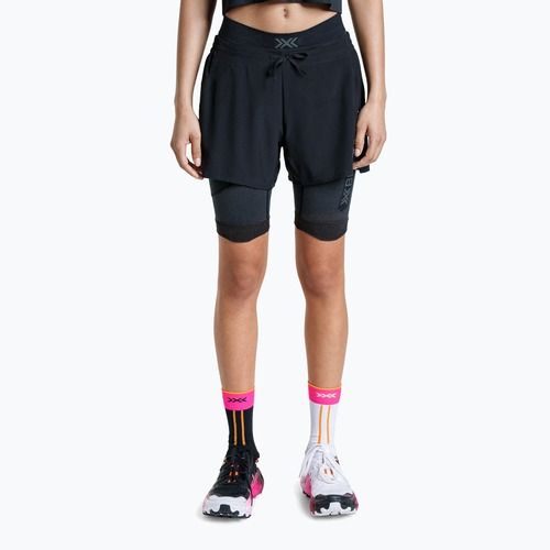 Moteriškos bėgimo tamprės X-Bionic Xceed Run Tights x black/rhino grey