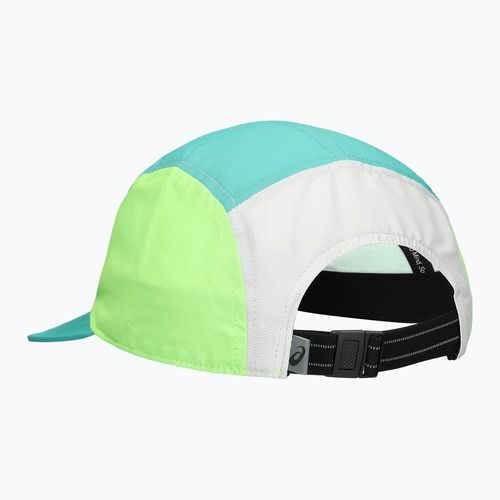 Kepurė su snapeliu ASICS Performance Running 5 panel aurora green/cream
