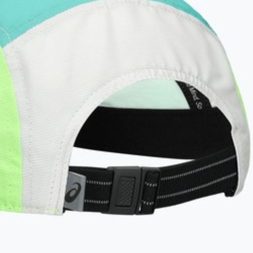 Kepurė su snapeliu ASICS Performance Running 5 panel aurora green/cream