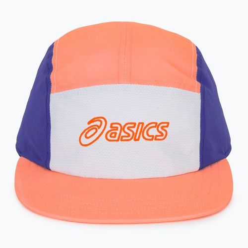 Kepurė su snapeliu ASICS Performance Running 5 Panel sun coral/brilliant white