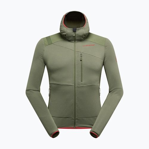 Vyriškas flisinis džemperis La Sportiva Aequilibrium Thermal Hoody cypress/mountain red