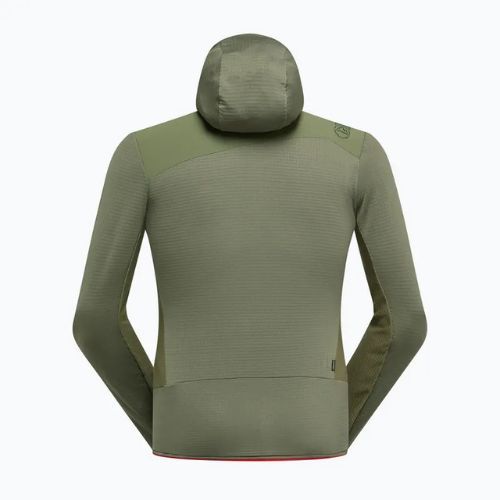Vyriškas flisinis džemperis La Sportiva Aequilibrium Thermal Hoody cypress/mountain red