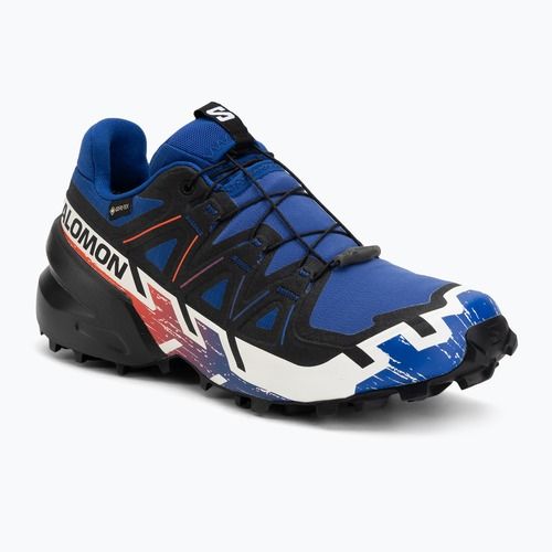 Bėgimo batai Salomon Speedcross 6 GTX surf the web/fiery red/white