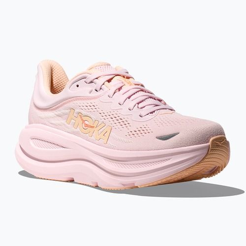 Moteriški bėgimo bateliai HOKA Bondi 9 lilac cream/tangerine glow
