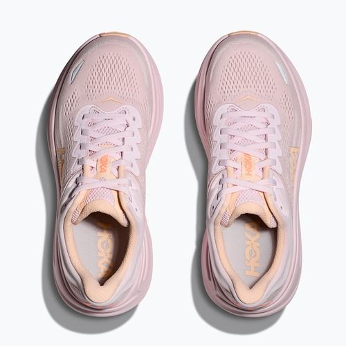 Moteriški bėgimo bateliai HOKA Bondi 9 lilac cream/tangerine glow