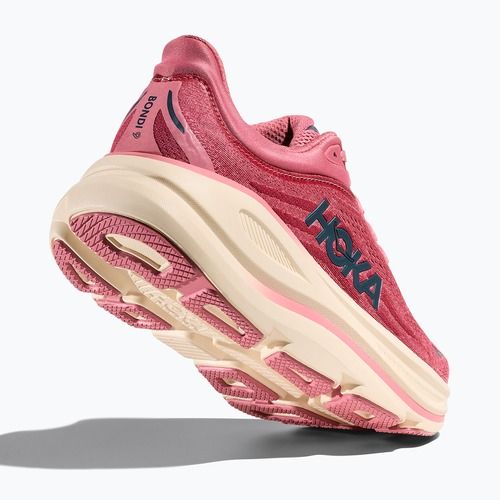 Moteriški bėgimo bateliai HOKA Bondi 9 Wide lingonberry/cranberry