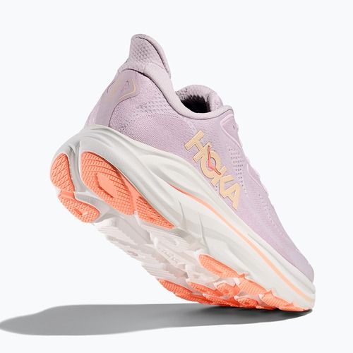 Moteriški bėgimo bateliai HOKA Clifton 10 lilac cream/tangerine glow