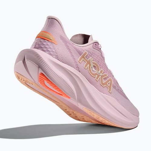 Moteriški bėgimo bateliai HOKA Mach 7 lilac cream/tangerine glow