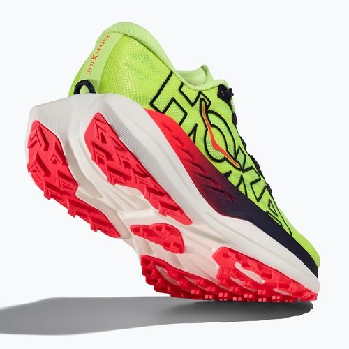 Vyriški bėgimo batai HOKA Rocket X Trail neon Yuzu/neon flame