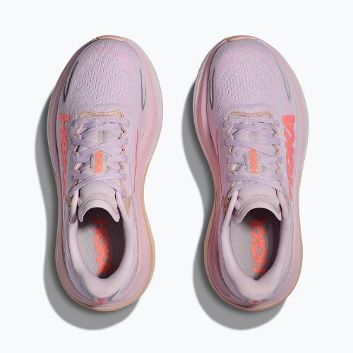Moteriški bėgimo bateliai Hoka Skyward X 2 lilac cream/tangerine glow