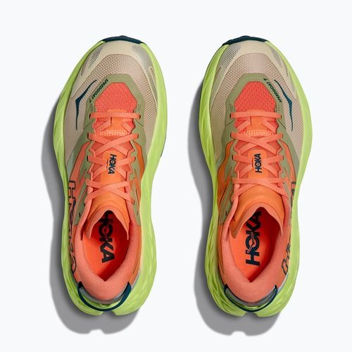 Moteriški bėgimo bateliai HOKA Speedgoat 7 persimmon/neon yuzu