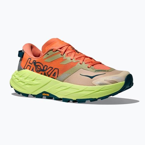 Moteriški bėgimo bateliai HOKA Speedgoat 7 persimmon/neon yuzu