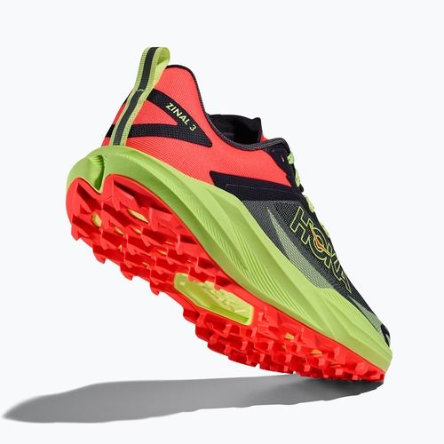Moteriški bėgimo bateliai HOKA Zinal 3 squid ink/neon yuzu
