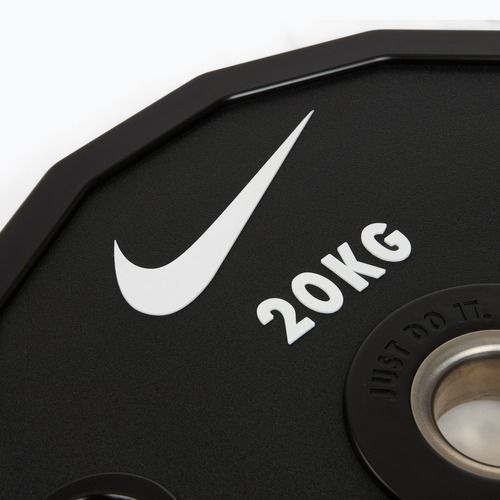 Bumperinės svorio plokštės Nike Strength Pro Urethane Plates 20 kg black/white
