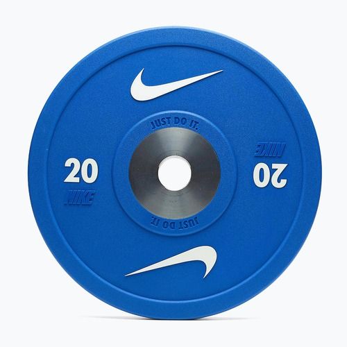 Bumperinės svorio plokštės Nike Strength Pro Urethane Bumper Plates 20 kg blue/white