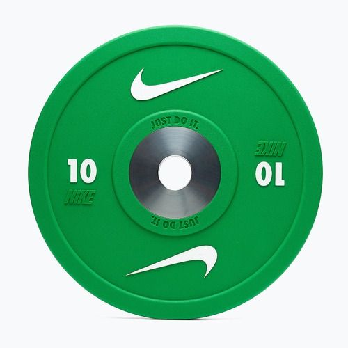 Bumperinės svorio plokštės Nike Strength Pro Urethane Bumper Plates 10 kg green/white