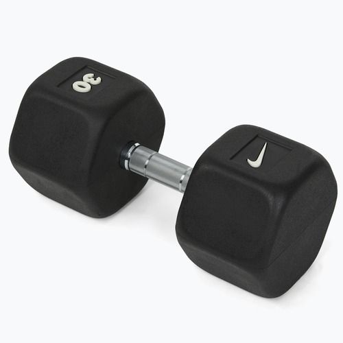 Gumuota hantelė Nike Strength Hex Dumbbell 30 kg black/white